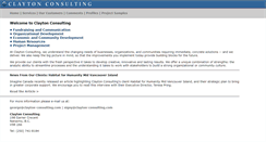 Desktop Screenshot of clayton-consulting.com