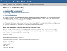 Tablet Screenshot of clayton-consulting.com